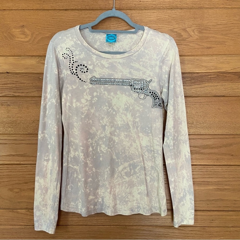 Y2K Cowgirl Hardware western embellished long sleeve t-shirt